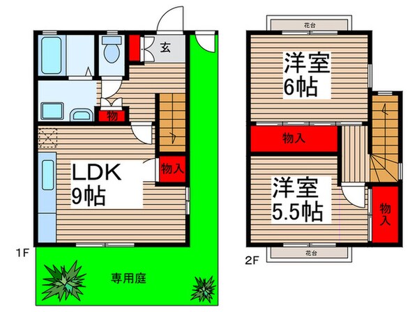 タウンハウス狭山の物件間取画像